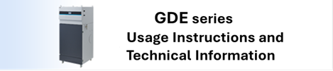 GDE-H series usage and technical information