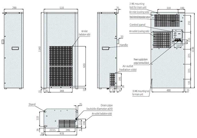 ENC-AS2000HDS external dimensions
