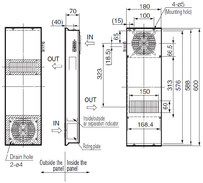 ENH-P110L-200CE-N Dimensions
