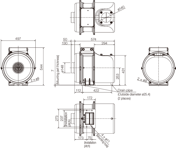 GME-S1500-Pro Dimensions