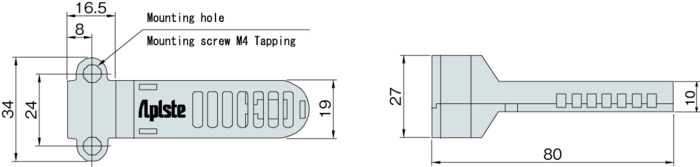 PAU-AR800S sensor external dimensions