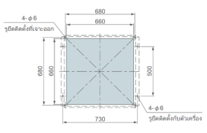 แผนผังการติดตั้ง PAU-A11FFU-ULPA