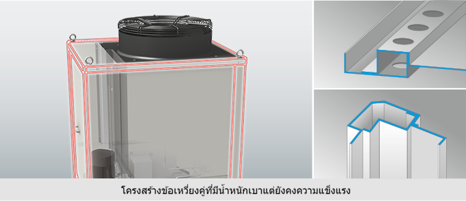 โครงสร้างข้อเหวี่ยงคู่ที่มีน้ำหนักเบาแต่แข็งแรง