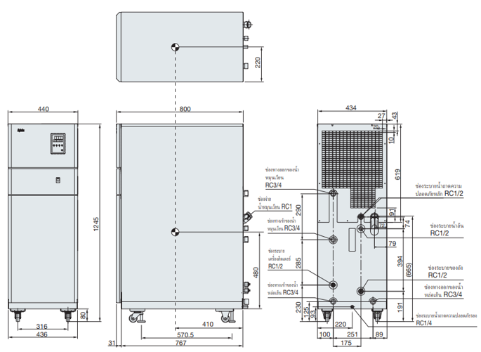 PCU-W6630R โครงร่างภาพวาด