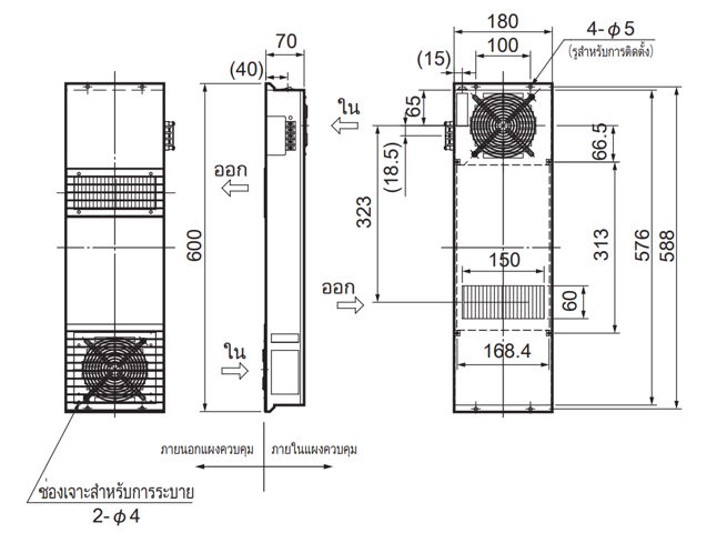 ENH-P110L-200CE-N ขนาด