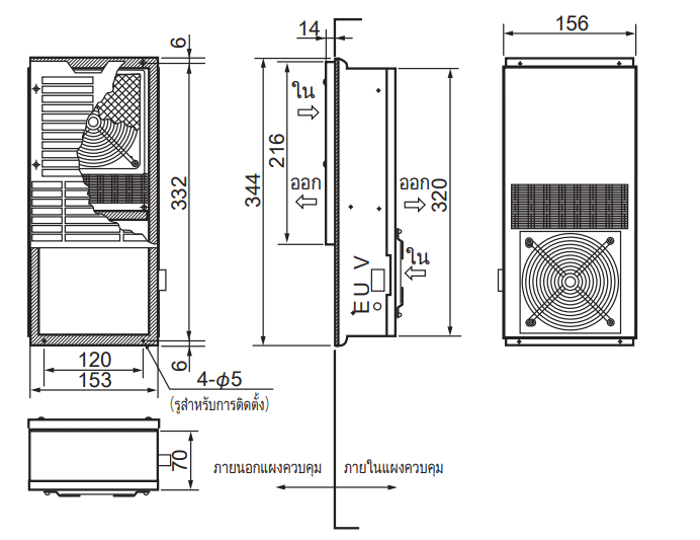 ENH-110L(R)-100 ขนาด
