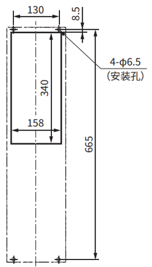 ENH-115S (R) -200安装加工图 (标准面板裁切)