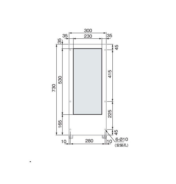 ENC-NW1120L安装加工图