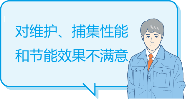 对维护、收集性能和节能不满意