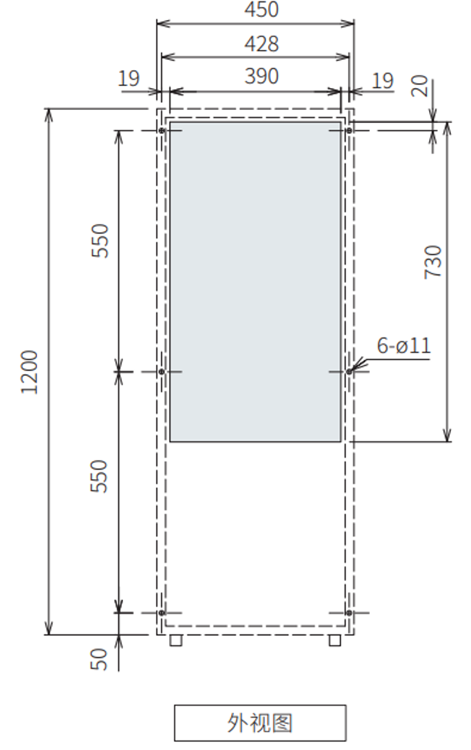 ENC-GR2500L-eco安装加工图