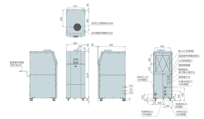 PAU-GRW9000SE-HC尺寸图