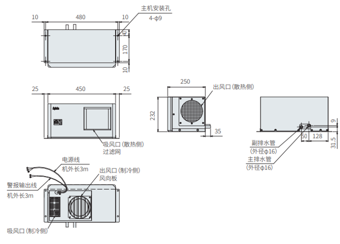 ENC-GR300EX尺寸图