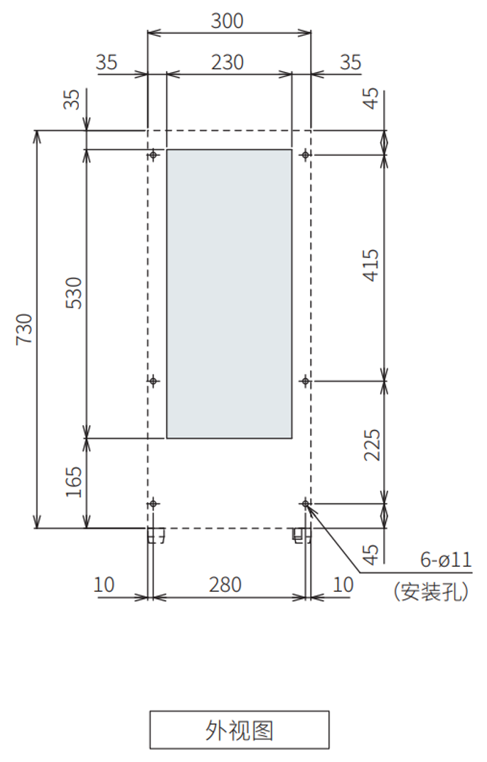 ENC-GR800LE-eco安装加工图