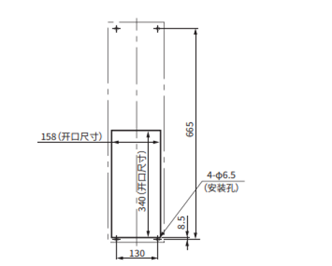 ENH-115S (R) -O-200安装流程图 (标准面板裁切)