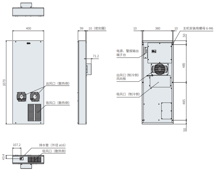 ENC-GR1000L-SUS外形尺寸图