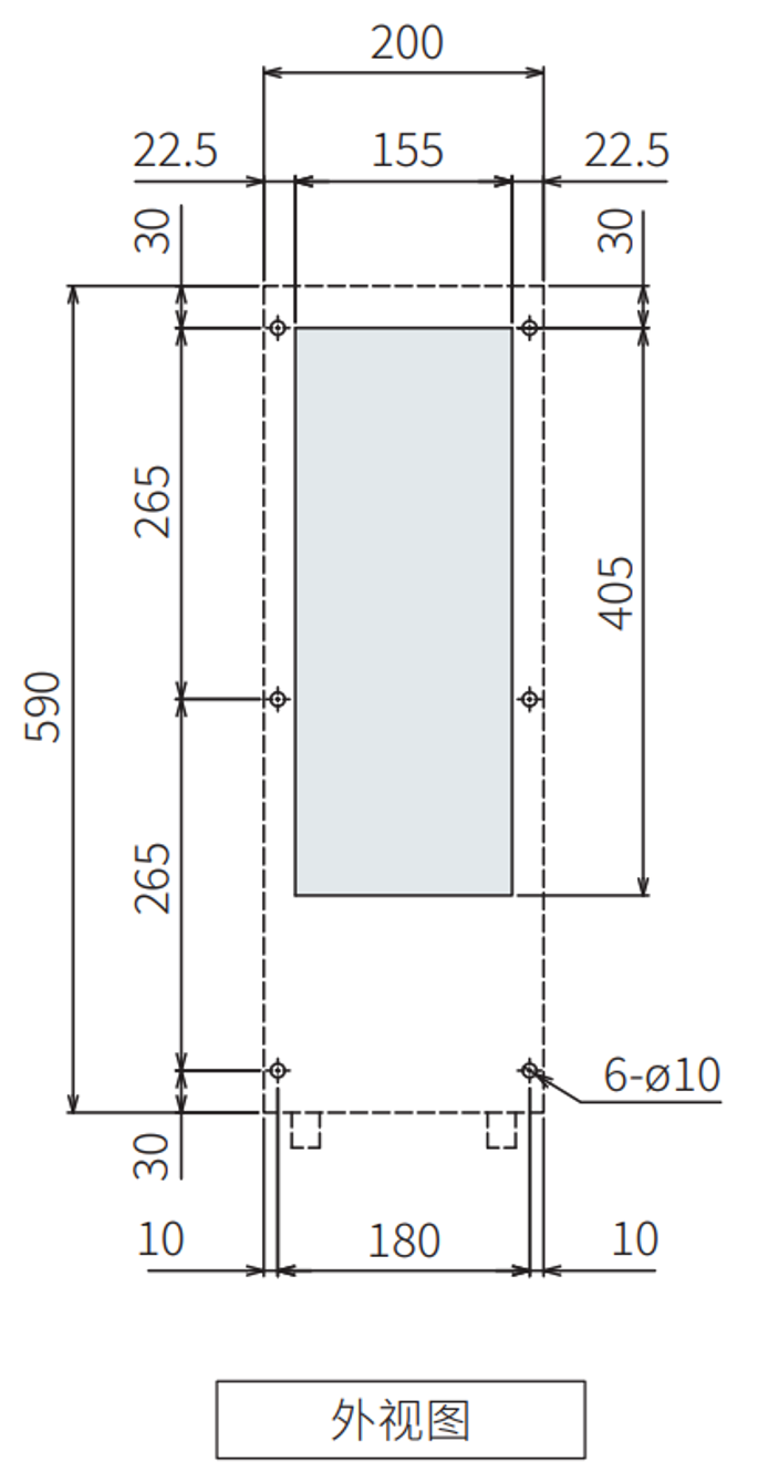 ENC-GR300LE-eco安装加工图