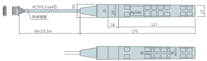 PAU-A1400S-HC传感器尺寸图