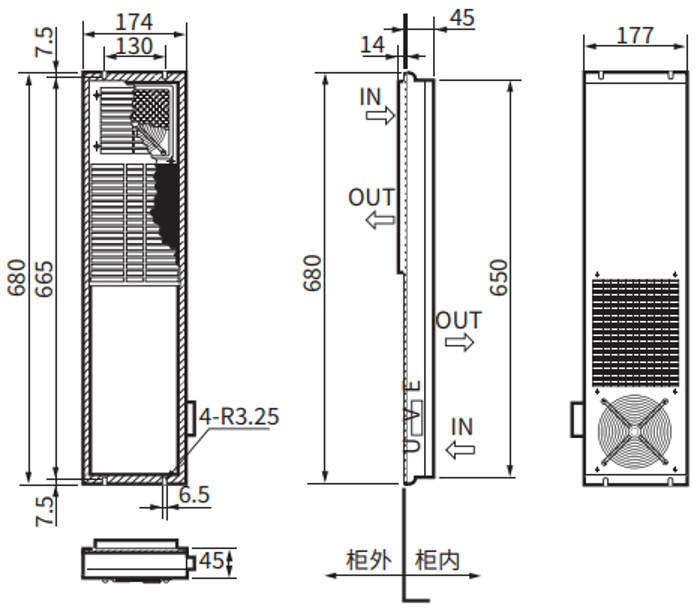 ENH-115S (R) -200外部尺寸图