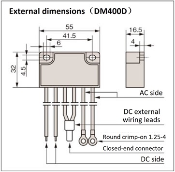 External dimensions