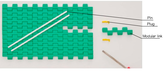 Plastic modular chain