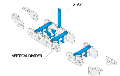 Arms and vertical dividers
