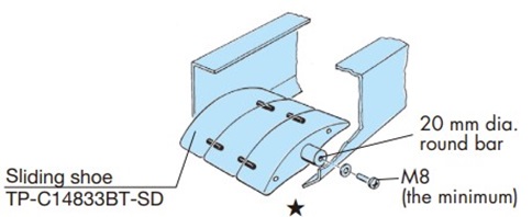 Sliding shoe support system