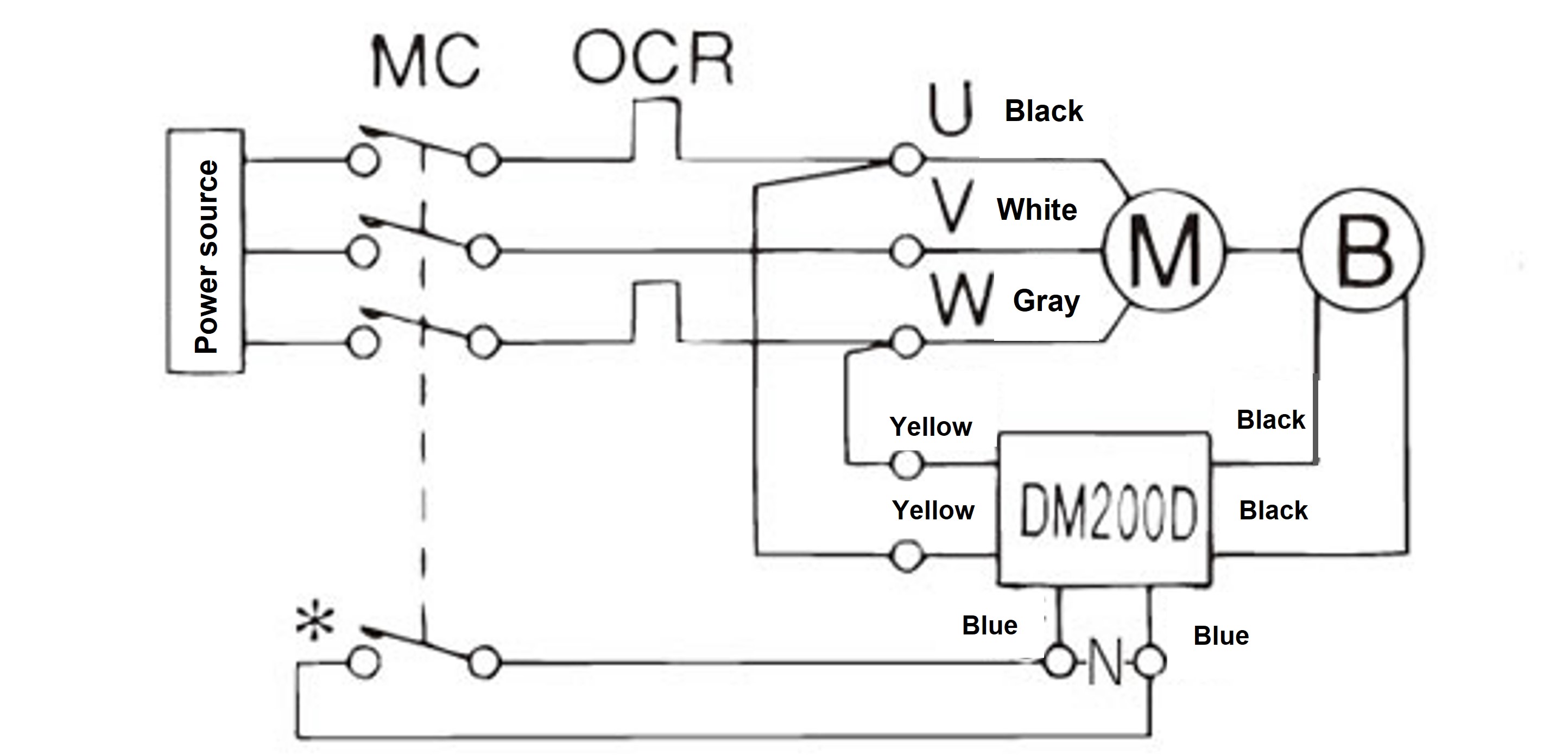 三相モータ　標準電圧　直流別切り