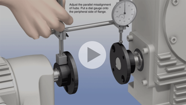 ディスクカップリング心出し組立手順