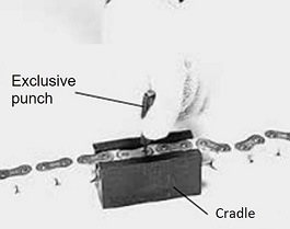 Disassembly of Poly-steel chain