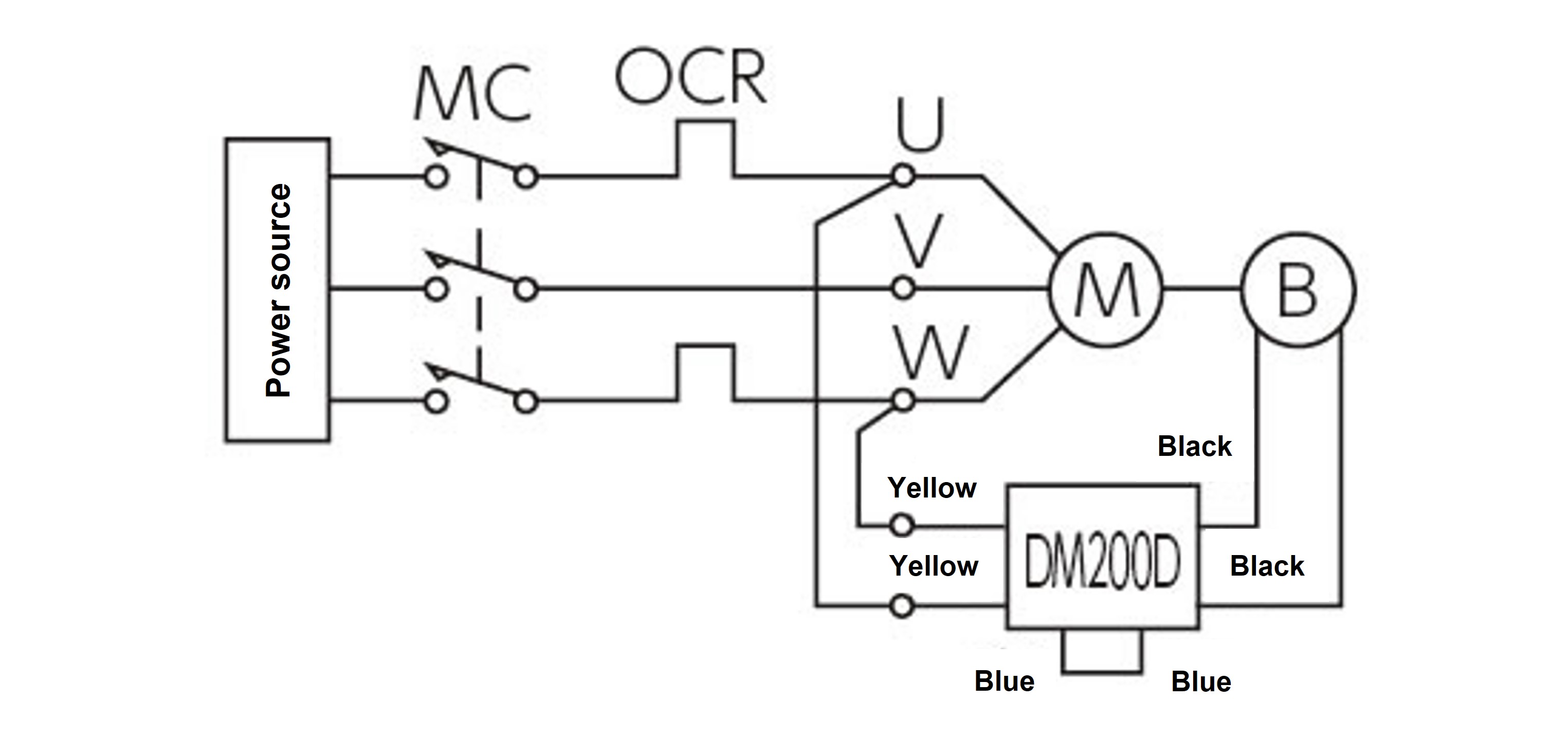 三相200V　0.75kW　交流同時切り