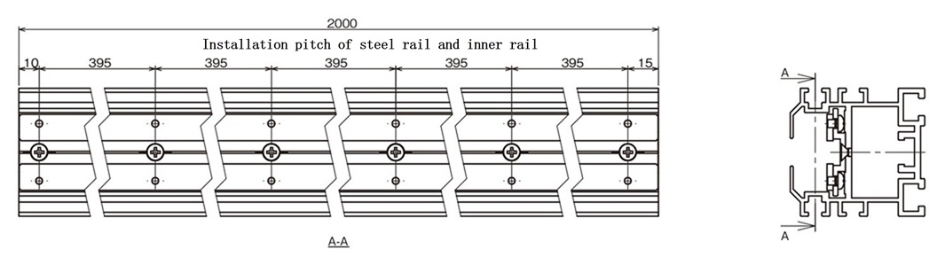 中間用フレーム組立図