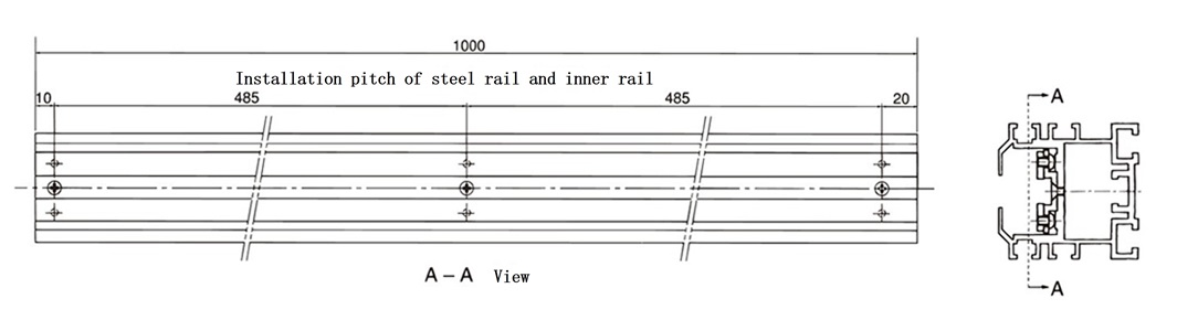 駆動部用、従動部用フレーム組立図