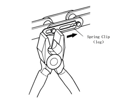 クリップをペンチで止める