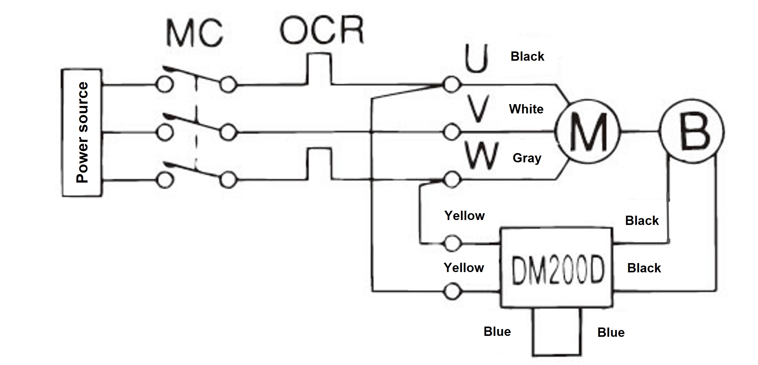 三相モータ 標準電圧 交流同時切り