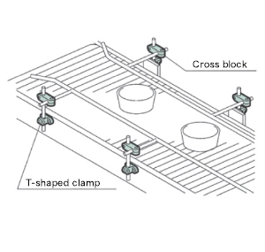 T形クランプ/クロスブロック/フォトセンサクランプ