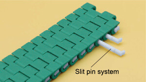 スリットピン方式によりメンテナンス性が向上