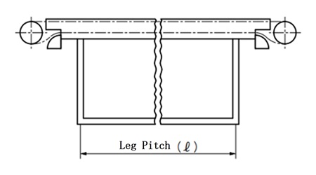 コンベヤ脚ピッチ