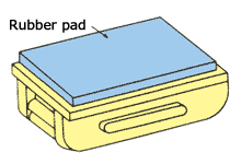 고무 패드 부착