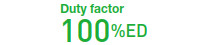 부하시간률 100%ED