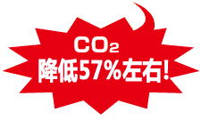 CO2約57%削減