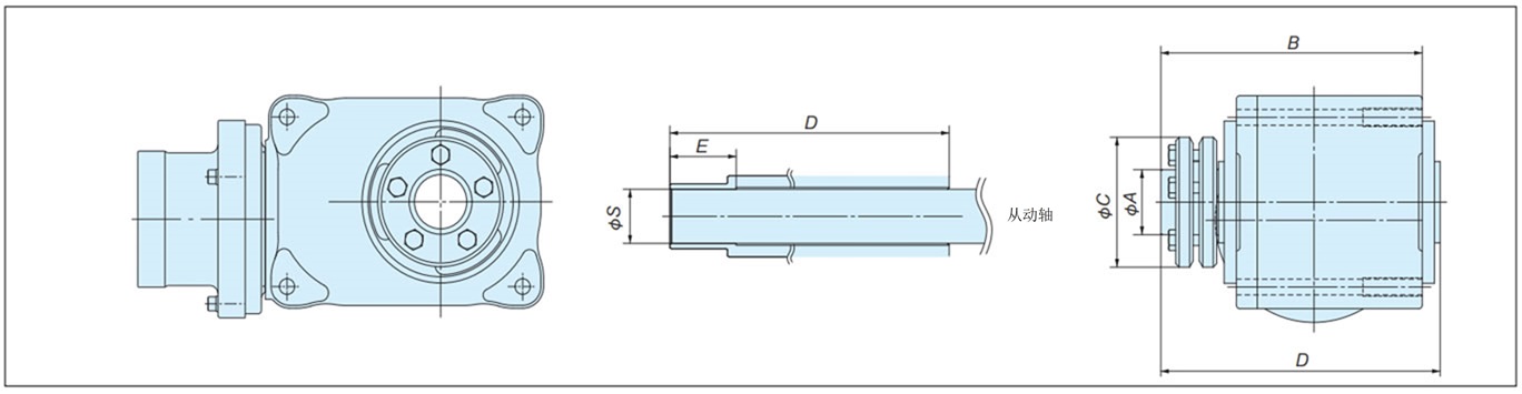 准双曲面齿轮减速头规格