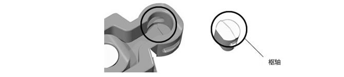 ピボットの誤着防止構造を設置