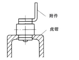 チェーンをセットした断面