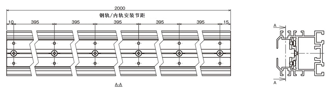 中間用フレーム組立図