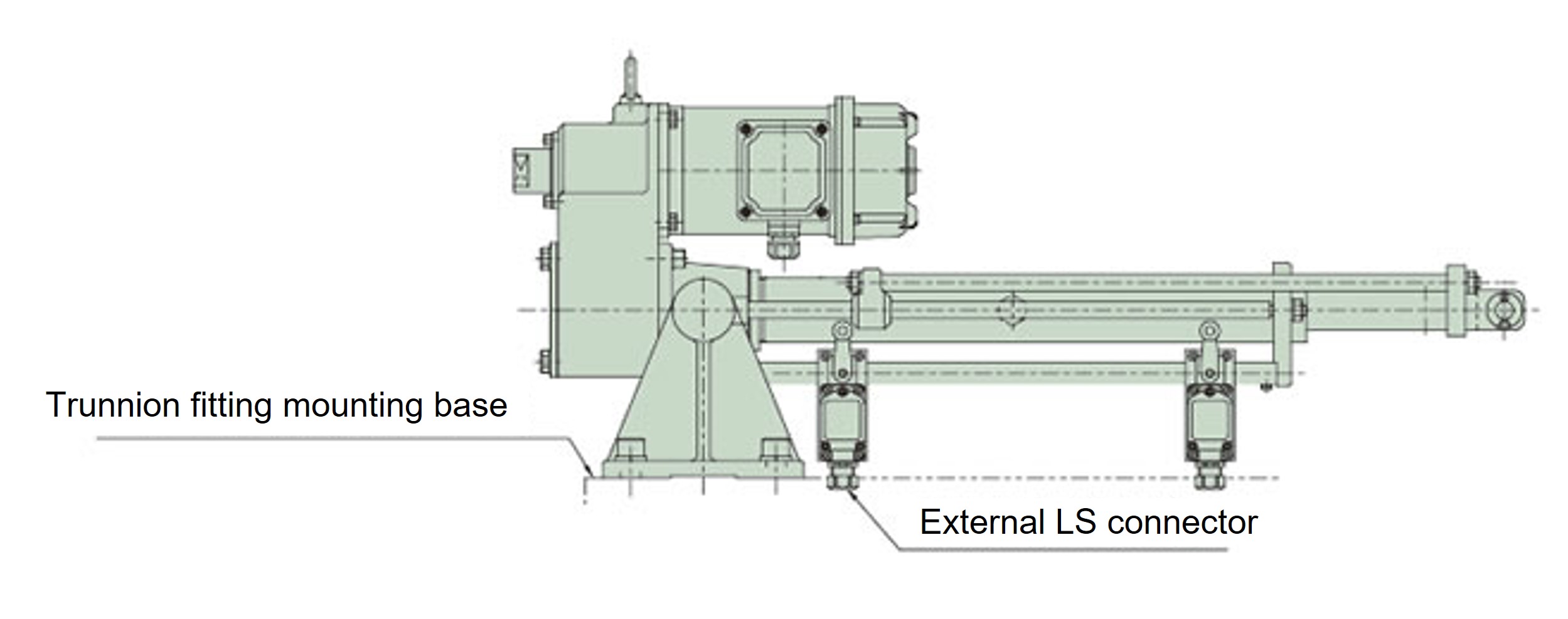 ストローク調整外部LS(オプション)縦取付