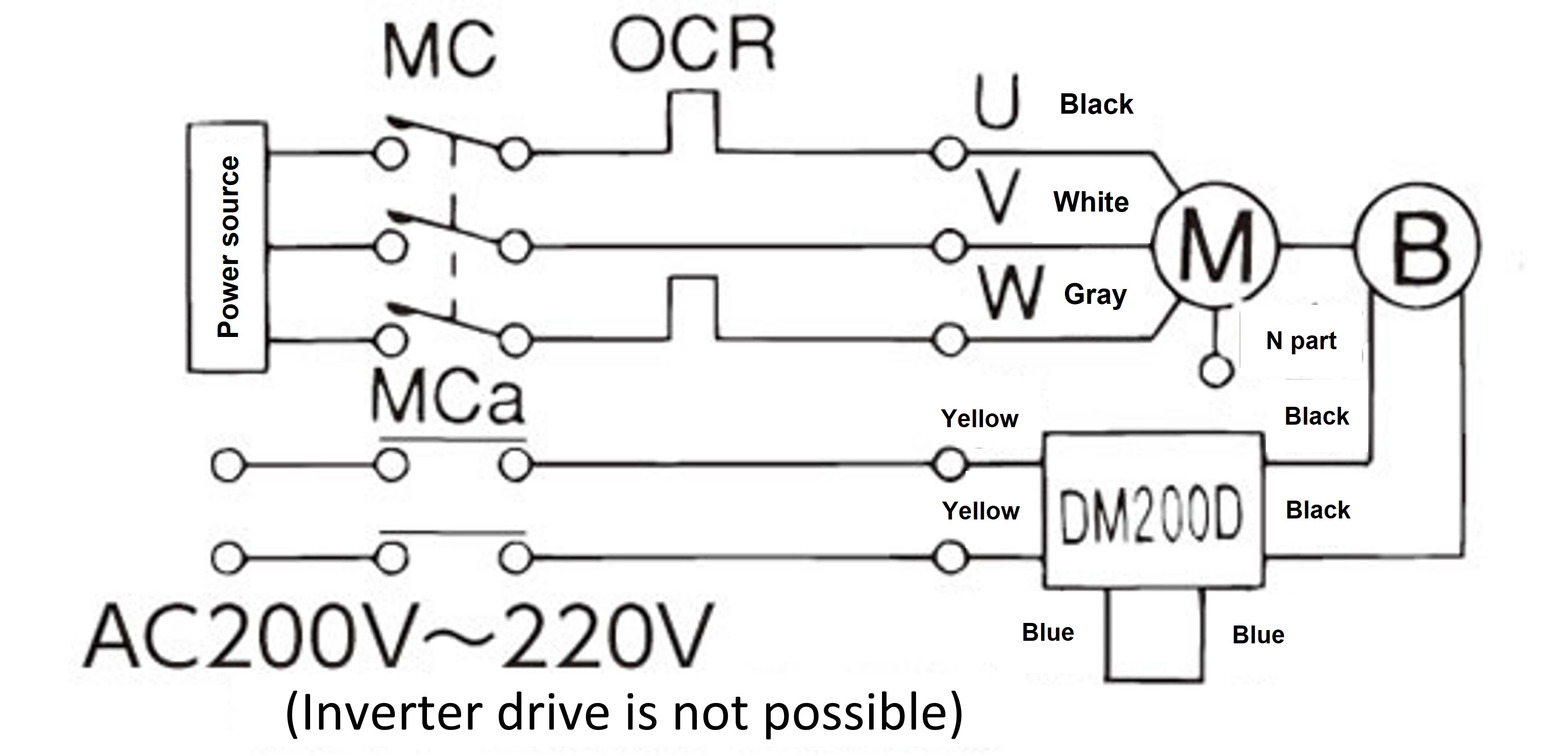 三相モータ　倍電圧　交流別操作