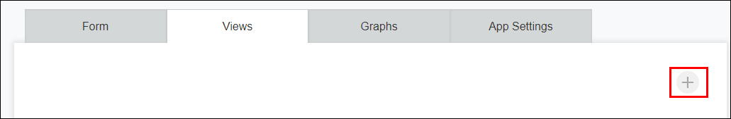 Screenshot: The "Add new view" icon is highlighted