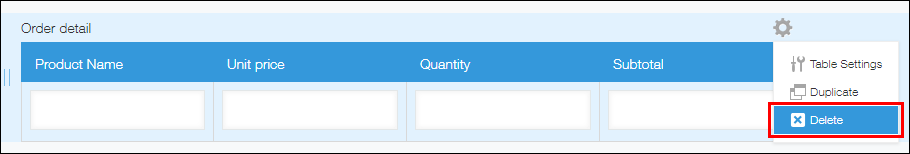 Screenshot: The "Delete" option is highlighted