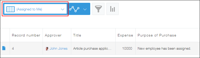 Screenshot: The "(Assigned to me)" view is highlighted on the "View" screen