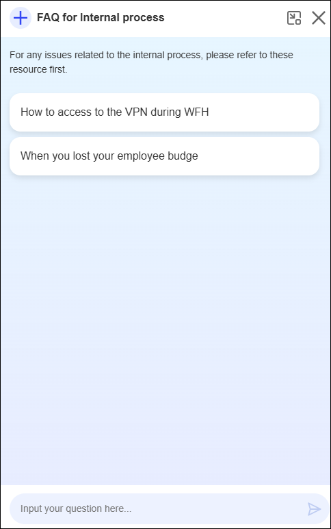 Screenshot: An AI Search chatbot